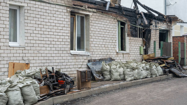 Professional Fire Damage Removal technician working in Norwood, PA